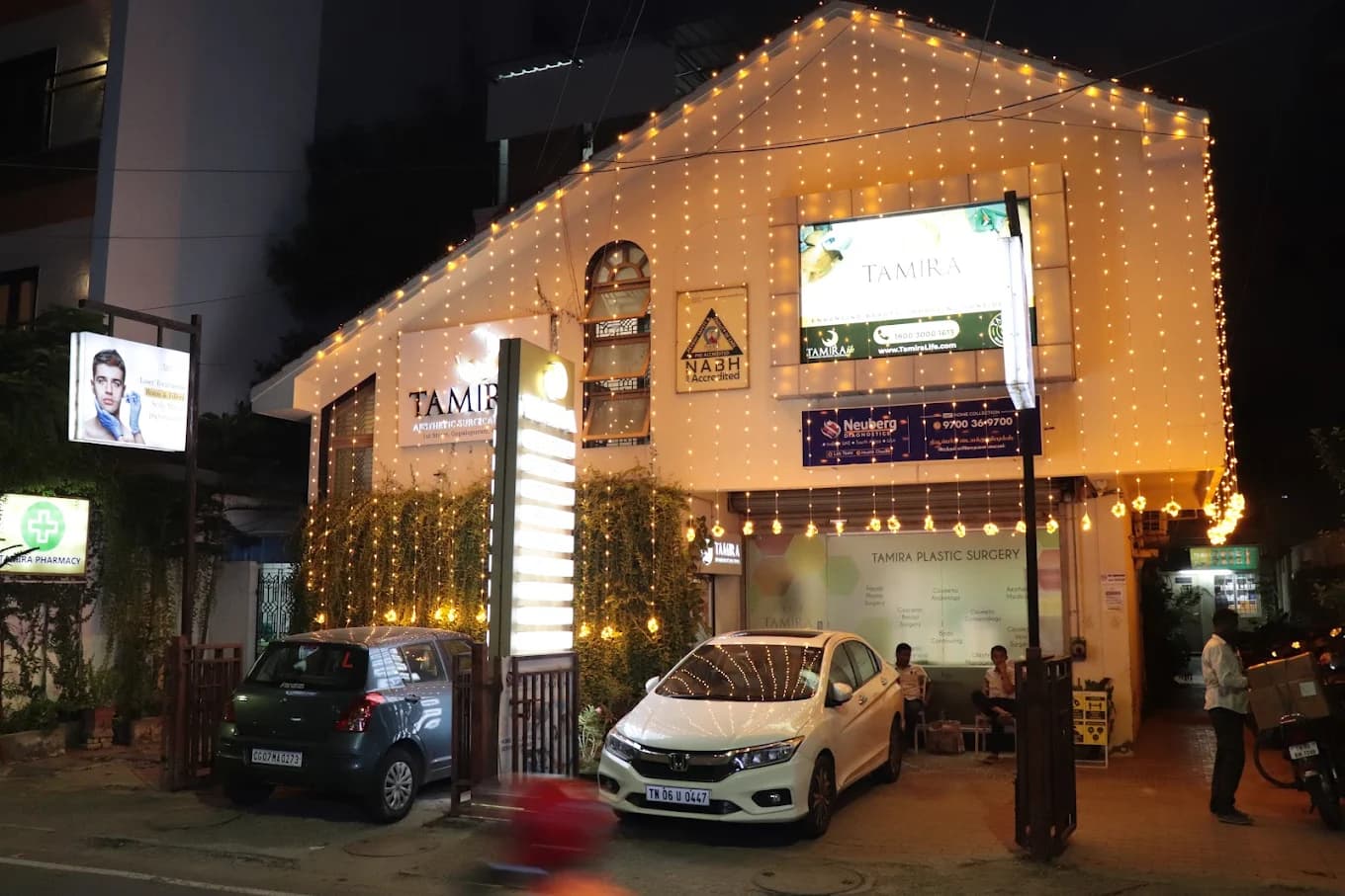 Exterior at night