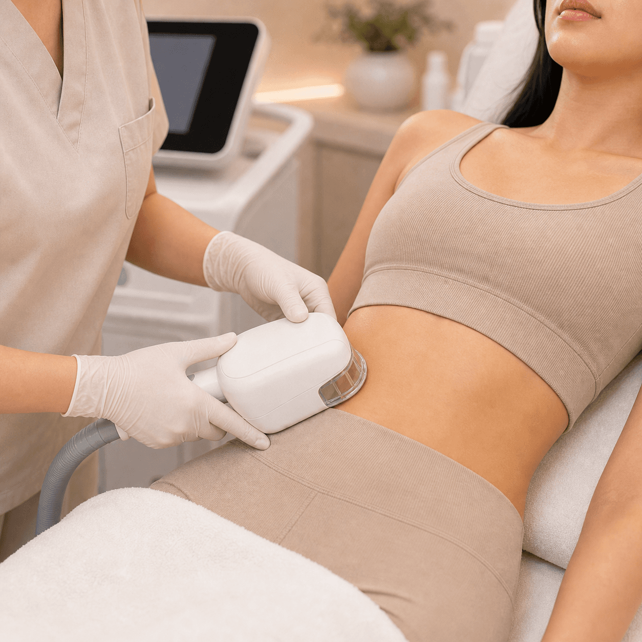 Body Contouring (Cool Sculpting) For Flanks (Love Handle) (1Cycle)