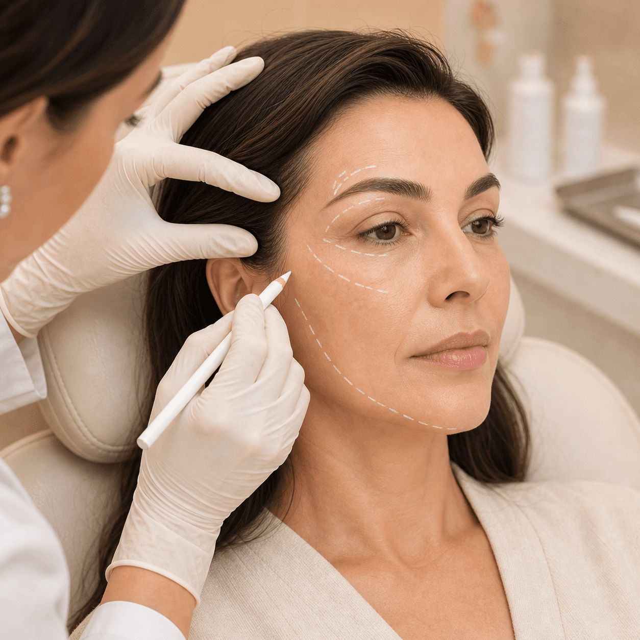 Face Lift With Blepharoplasty