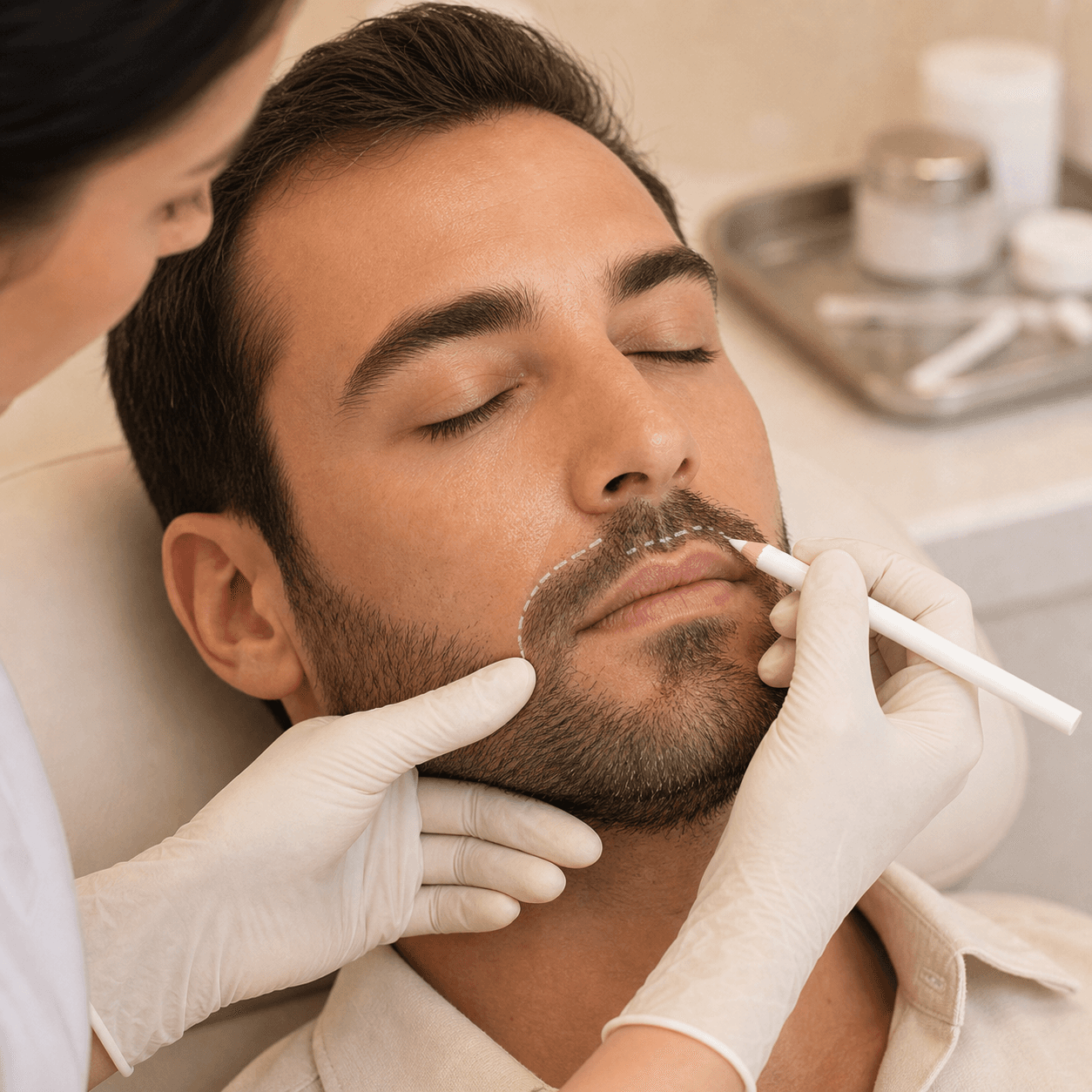 Mustache Hair TranspLAnt