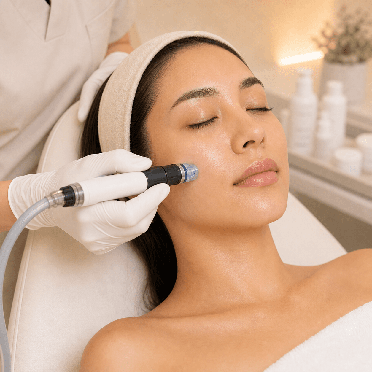 Brightning Hydrafacial Face